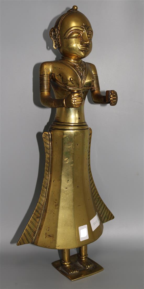 A large Indian bronze figure of a deity